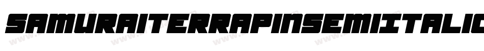 SamuraiTerrapinSemiItalic-omdd字体转换