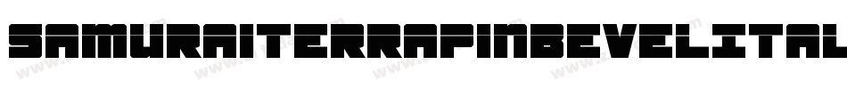 SamuraiTerrapinBevelItalic-1xVZ字体转换