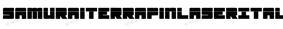SamuraiTerrapinLaserItalic-LXxW字体转换