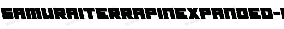 SamuraiTerrapinExpanded-KLqp字体转换