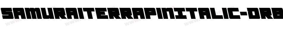 SamuraiTerrapinItalic-dRBX字体转换