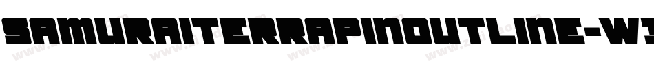 SamuraiTerrapinOutline-W3Gn字体转换