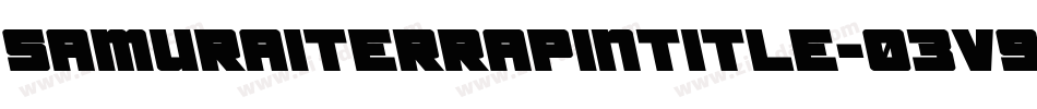 SamuraiTerrapinTitle-03V9字体转换
