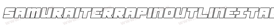 SamuraiTerrapinOutlineItal-alnK字体转换
