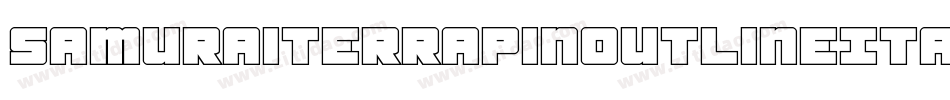 SamuraiTerrapinOutlineItal-alnK字体转换