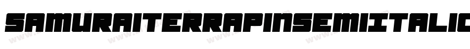 SamuraiTerrapinSemiItalic-omdd字体转换