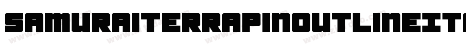 SamuraiTerrapinOutlineItal-alnK字体转换
