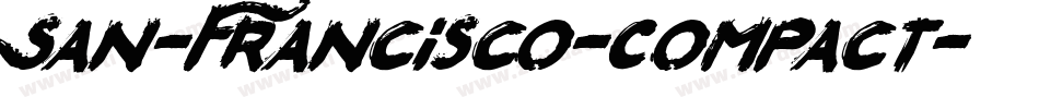 San-Francisco-Compact字体转换