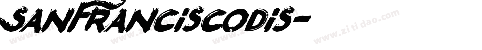 SanFranciscoDis字体转换