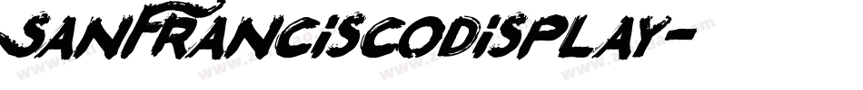 SanFranciscoDisplay字体转换