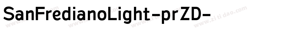SanFredianoLight-prZD字体转换