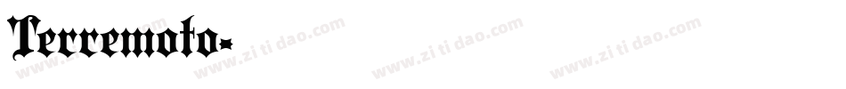 Terremoto字体转换