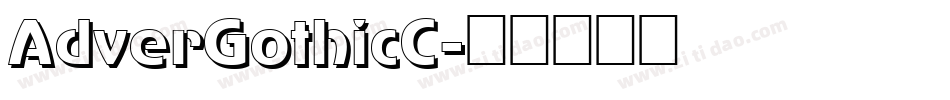 AdverGothicC字体转换