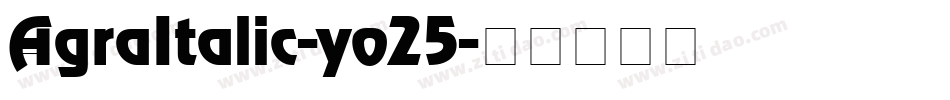 AgraItalic-yo25字体转换