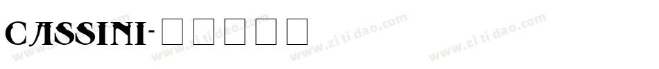 Cassini字体转换