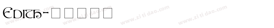Edith字体转换