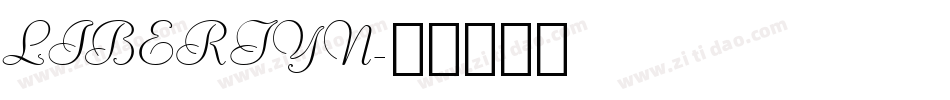 LIBERTYN字体转换