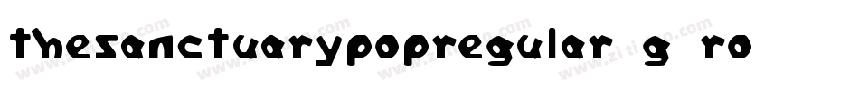 TheSanctuaryPopRegular-G8rO字体转换
