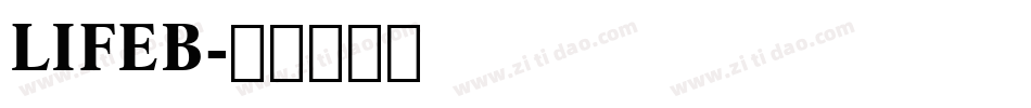 LIFEB字体转换
