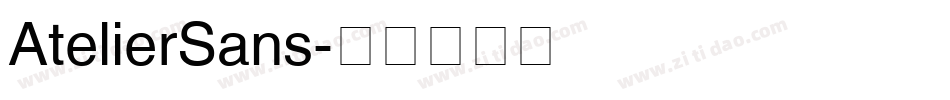 AtelierSans字体转换