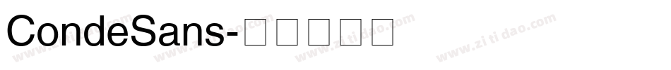 CondeSans字体转换