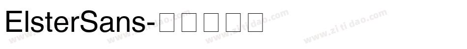 ElsterSans字体转换