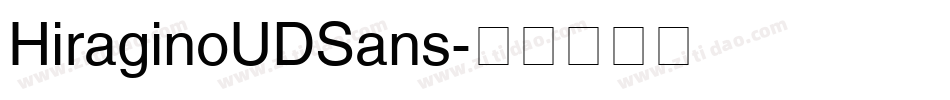 HiraginoUDSans字体转换