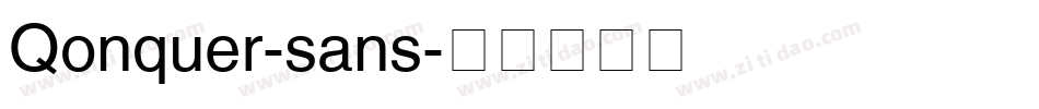 Qonquer-sans字体转换