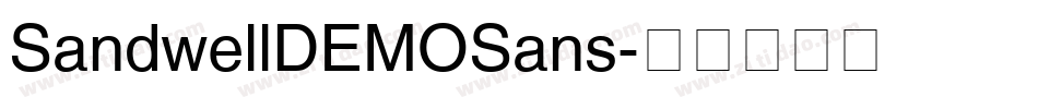 SandwellDEMOSans字体转换