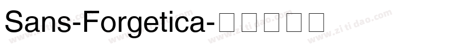 Sans-Forgetica字体转换