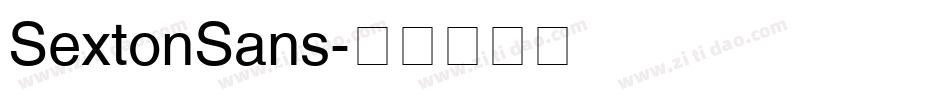 SextonSans字体转换