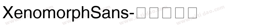 XenomorphSans字体转换