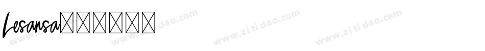 Lesansa字体转换