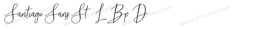 SantiagoSansSt-LBpD字体转换