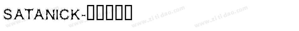 SATANICK字体转换