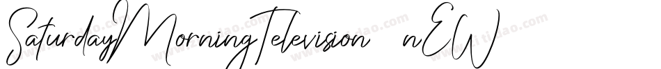 SaturdayMorningTelevision-4nEW字体转换