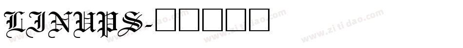 LINUPS字体转换