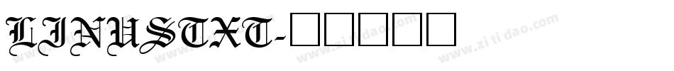 LINUSTXT字体转换