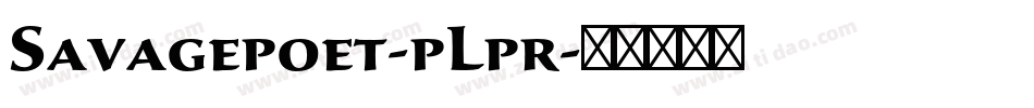 Savagepoet-pLpr字体转换