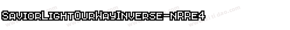 SaviorLightOurWayInverse-nRRe4字体转换