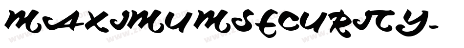 MAXIMUMSECURITY字体转换