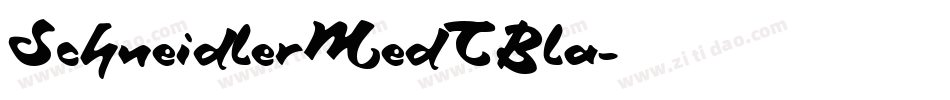 SchneidlerMedTBla字体转换