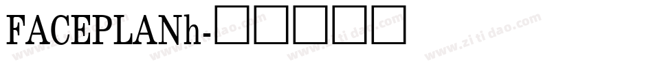 FACEPLANh字体转换