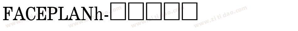 FACEPLANh字体转换
