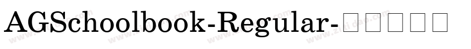 AGSchoolbook-Regular字体转换