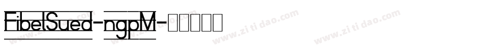 FibelSued-ngpM字体转换