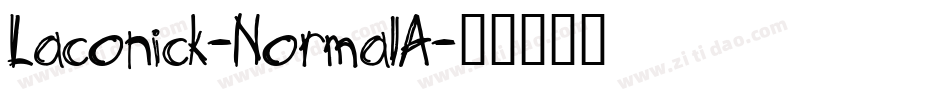 Laconick-NormalA字体转换