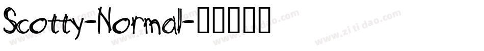 Scotty-Normal字体转换