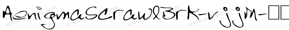 AenigmaScrawlBrk-vjjM字体转换