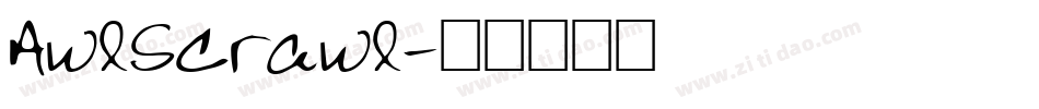 AwlScrawl字体转换